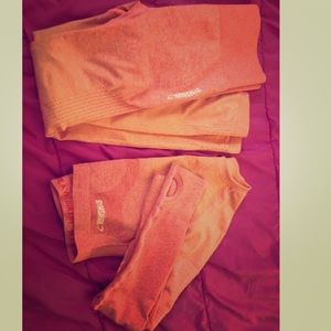 Gymshark ombré seamless peach/orange